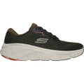 Skechers D'Lux Walker 2.0 Polyester Heren Sneakers In Olijf/Oranje