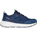 Skechers Edgeride Power Flow Textiel Dames Navy/Roze Sneakers