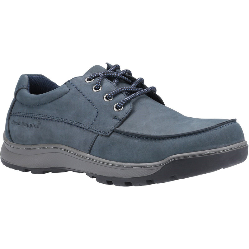 Hush Puppies Tucker Leren Heren Marineblauwe Nubuck Veterschoenen