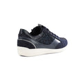 Geox Myria Suede Damessneakers In Marineblauw/Blauw