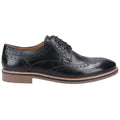 Hush Puppies Bryson Leren Heren Zwarte Brogues Schoenen