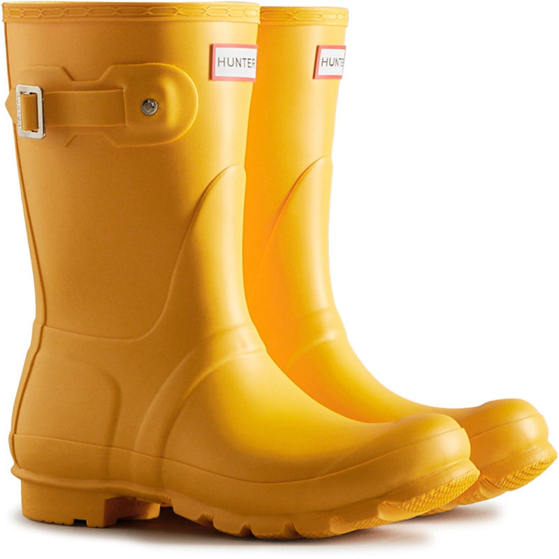 Hunter Original Short Wellington Boots Rubberen Damesgele Regenlaarzen