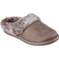 Skechers Cozy Campfire Lovely Life Polyester Dames Taupe Pantoffels.