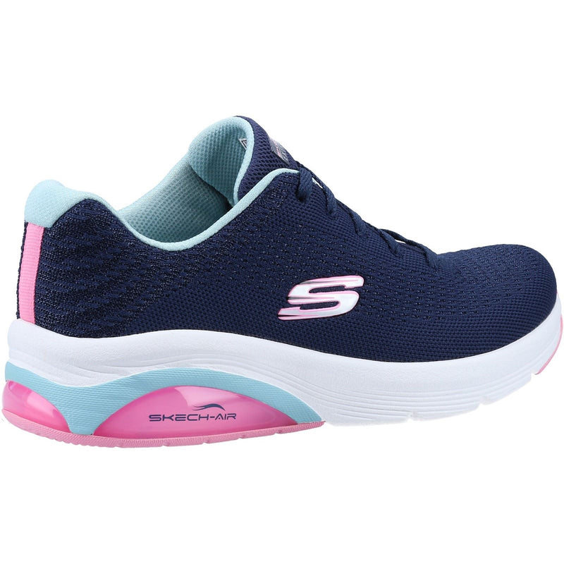 Skechers Skech-Air Extreme 2.0 Polyester Damessneakers In Marineblauw/Lichtblauw