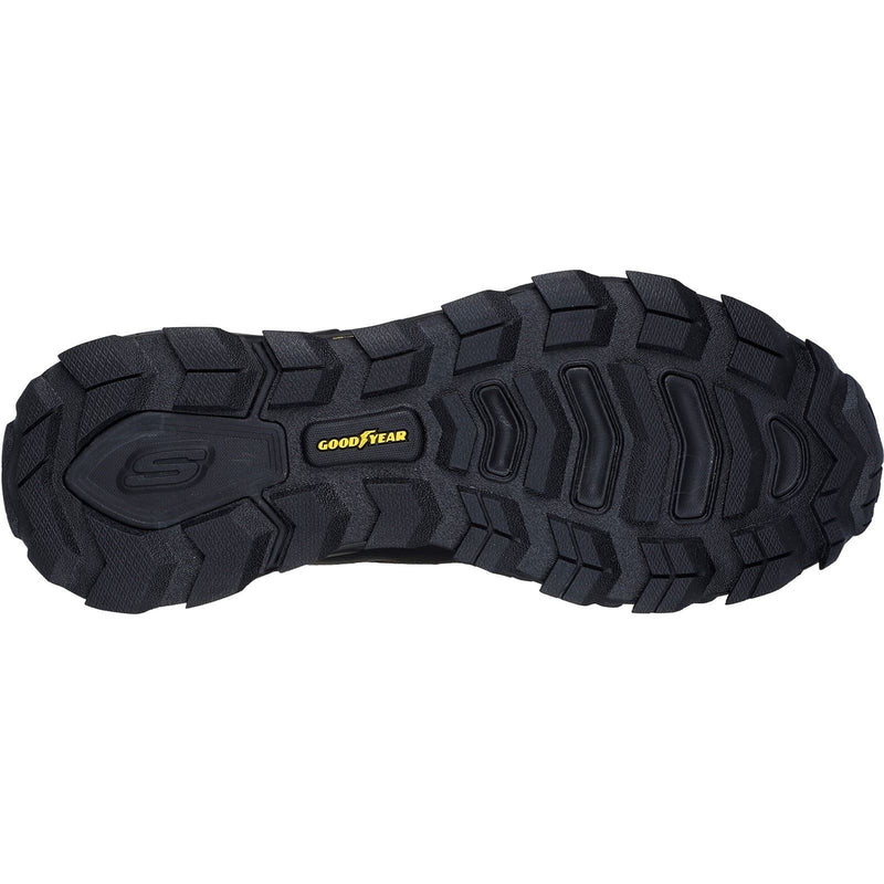 Skechers Max Protect Assembly Textiel Heren Zwarte Wandelschoenen