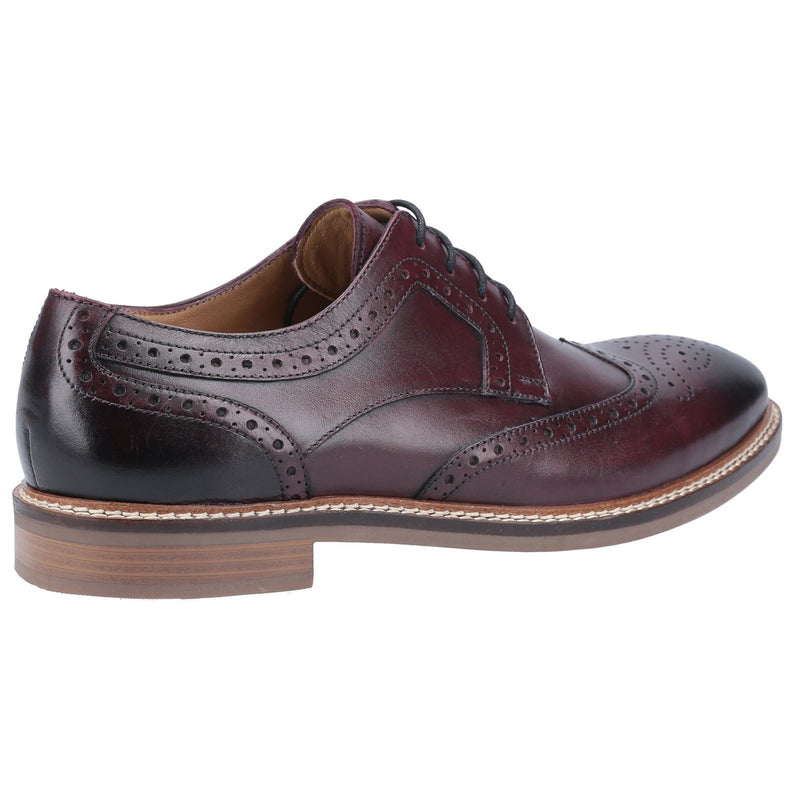 Hush Puppies Bryson Leren Heren Bordeaux Brogues Schoenen