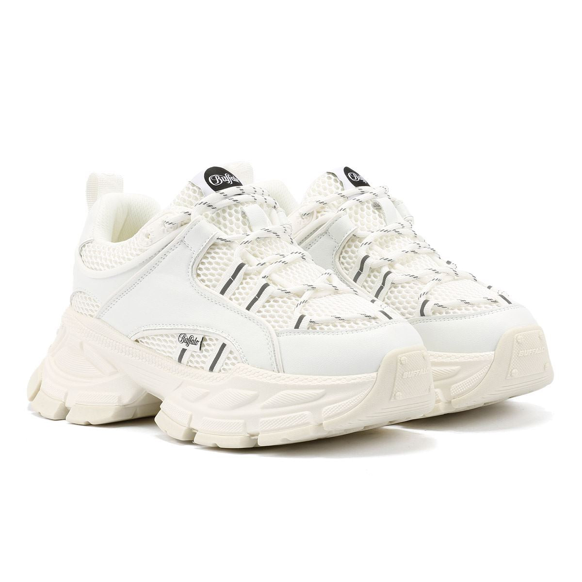 Buffalo Saturn Lace Dames Witte Sneakers