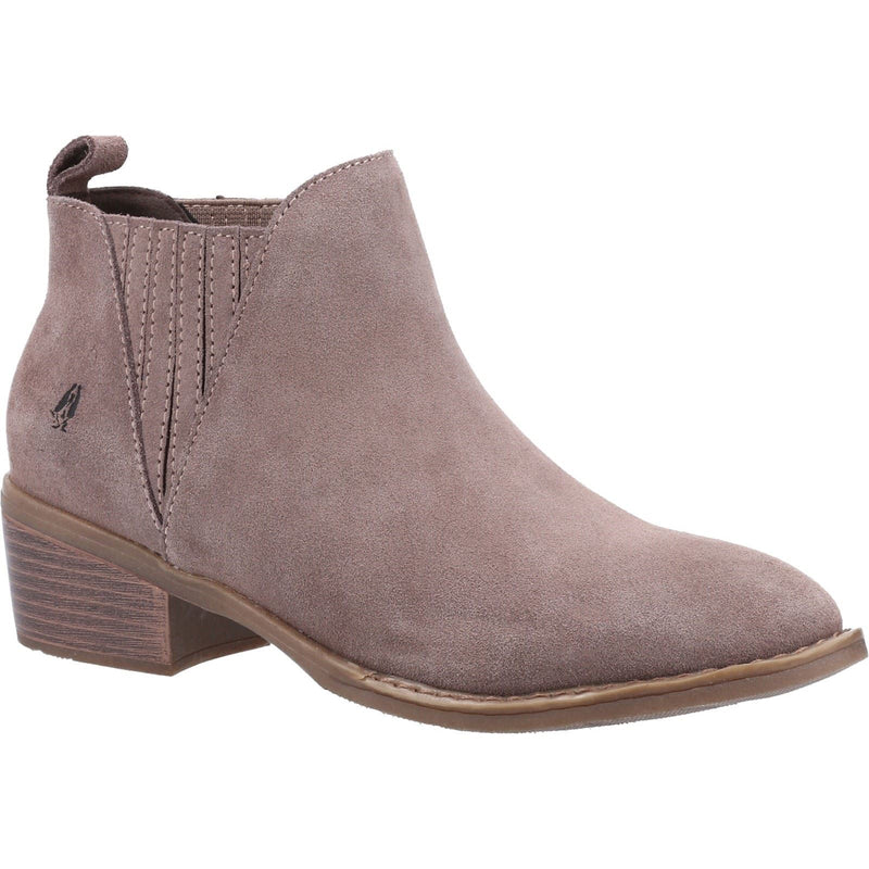 Hush Puppies Isobel Leren Damesschoenen In Taupekleurige Boots