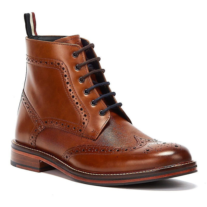 Ben Sherman Alfred Brogue Leren Bruine Herenlaarzen