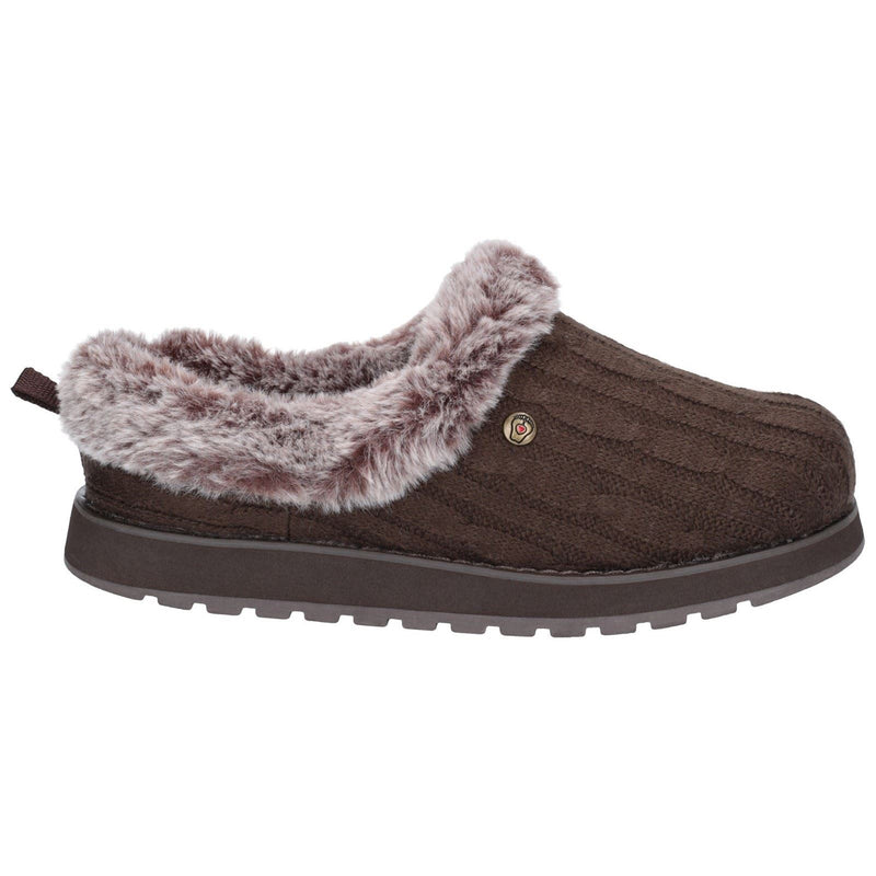 Skechers Keepsakes Ice Angel Polyester Dameschocolade Slippers