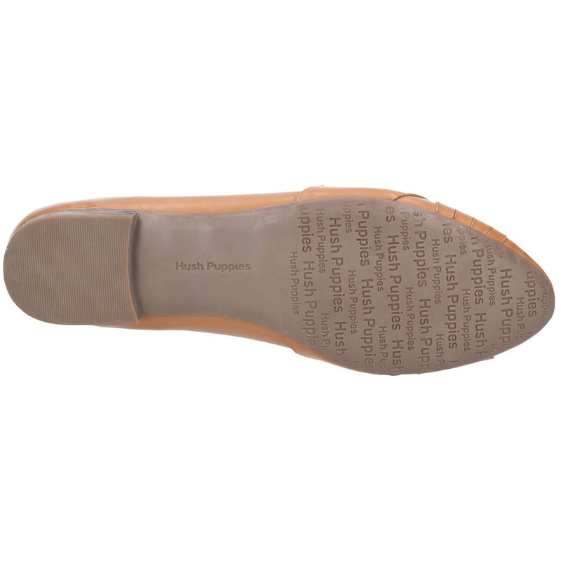 Hush Puppies Marley Ballerina Leren Dames Tan Flats