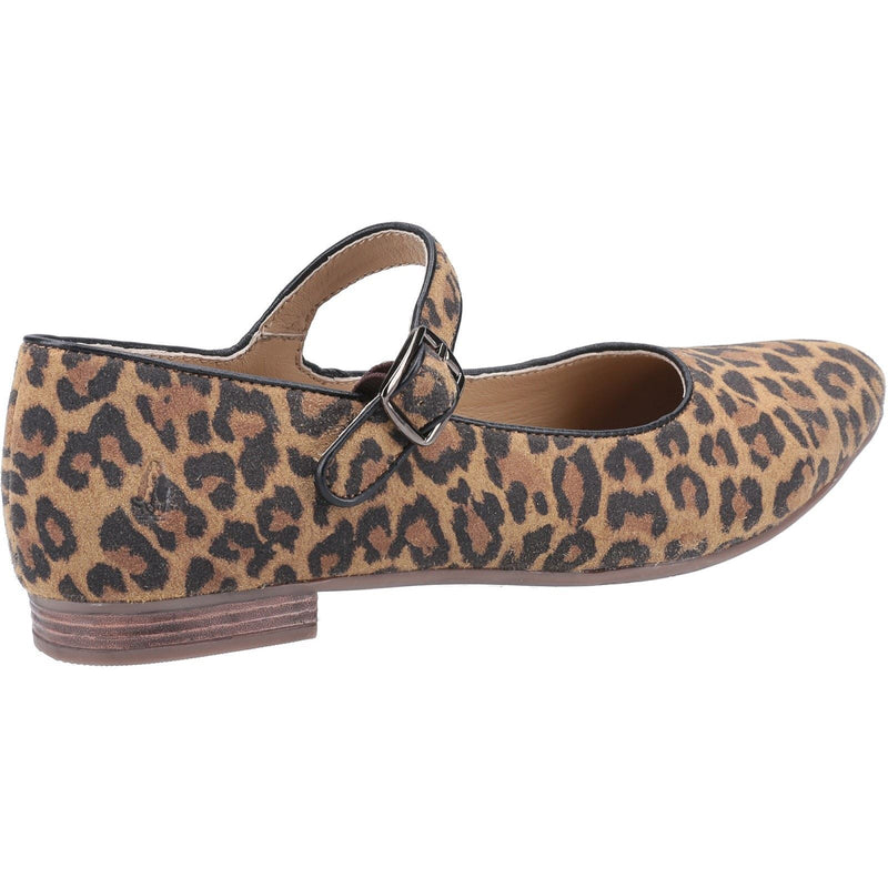 Hush Puppies Melissa Strap Damesluipaardprint Suède Ballerina's