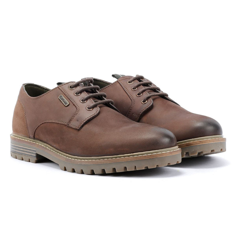 Barbour Sandstone Leren Heren Bruine Veterschoenen