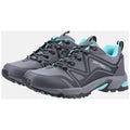 Cotswold Abbeydale Low Dames Wandelschoenen Grijs/Zwart/Aqua