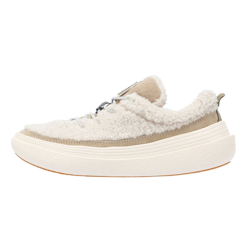 Flower Mountain Fami Teddy Wollen Blend Witte Sneakers