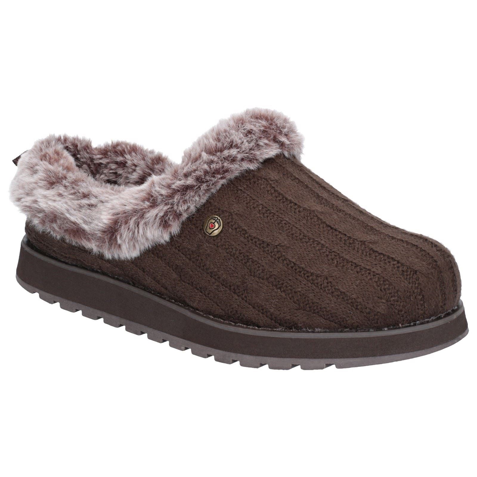 Skechers Keepsakes Ice Angel Polyester Dameschocolade Slippers