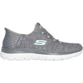 Skechers Summits Dazzling Haze Textiel Dames Grijze/Multikleurige Sneakers