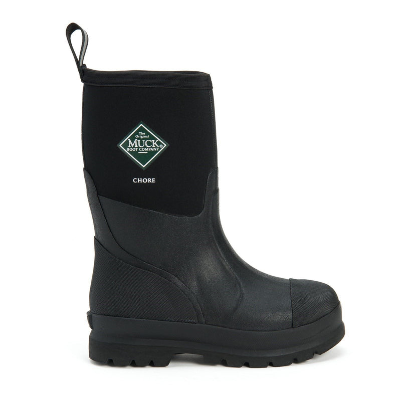 Muck Boots Chore Classic Mid Zwarte Regenlaarzen