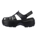 Crocs Stomp Fisherman Dames Zwarte Sandalen