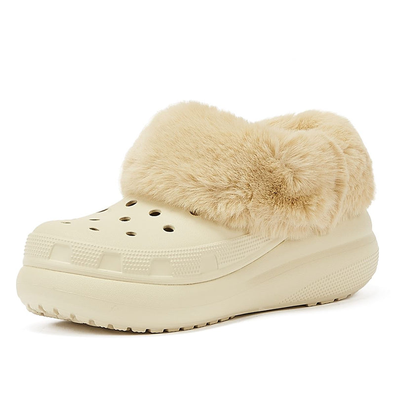 Crocs Furever Crush Klomp Bot Dames Beige Comfortschoenen