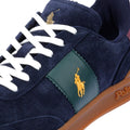 Ralph Lauren Heritage Area Blauwe Suède Herensneakers