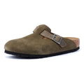 Birkenstock Boston Suede Groene Klompen