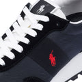 Ralph Lauren Trail 125 Zwarte Leren Herensneakers