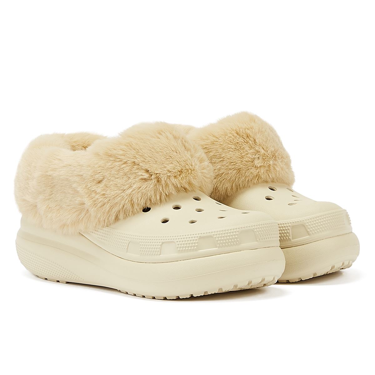 Crocs Furever Crush Klomp Bot Dames Beige Comfortschoenen