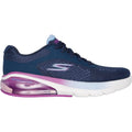 Skechers Go Walk Air 3.0 Dames Marineblauwe/Paarse Sneakers