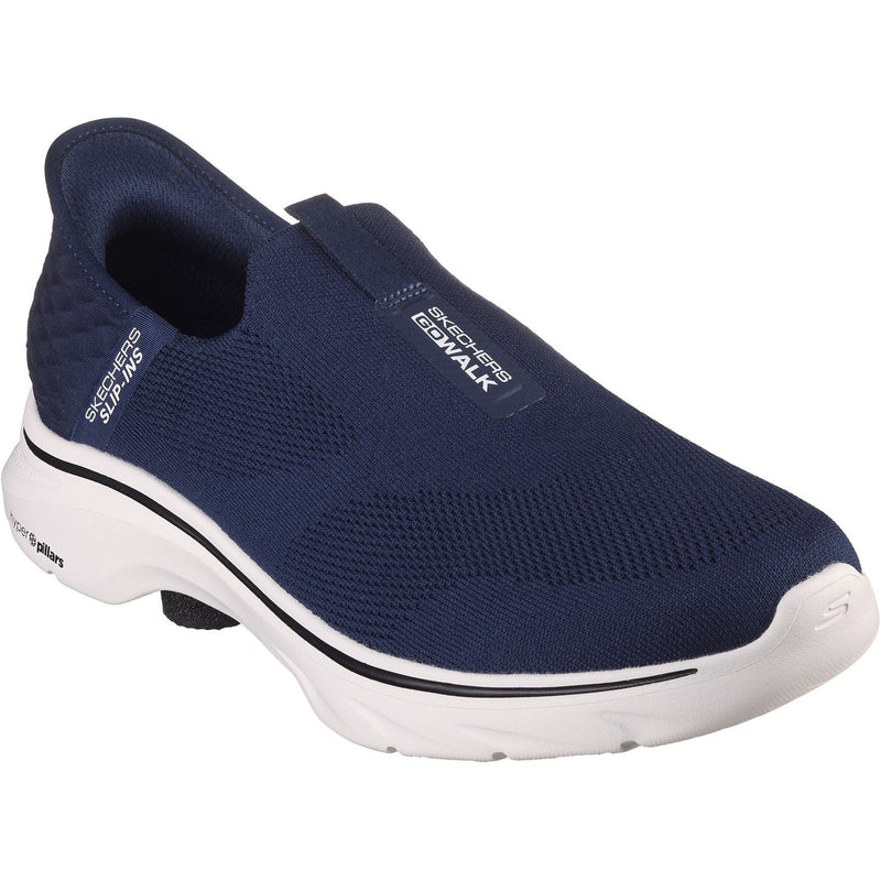 Skechers Slip-ins: GO WALK 7 Easy On 2 Slip-Ins: Ga Lopen 7 Gemakkelijk Op 2 Mesh Heren Marineblauwe Sneakers