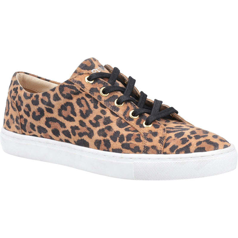 Hush Puppies Tessa Suede Dames Luipaard Sneakers