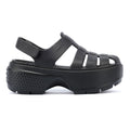 Crocs Stomp Fisherman Dames Zwarte Sandalen