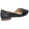 Hush Puppies Marley Ballerina Leren Zwarte Platte Schoenen Voor Dames