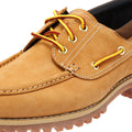 Timberland Authentic Bruine Leren Veterschoenen Voor Heren