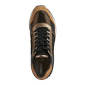 Geox Doralea Leren Dames Sneakers In Brons/Toffee