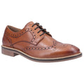 Hush Puppies Bryson Leren Heren Tan Brogues Schoenen