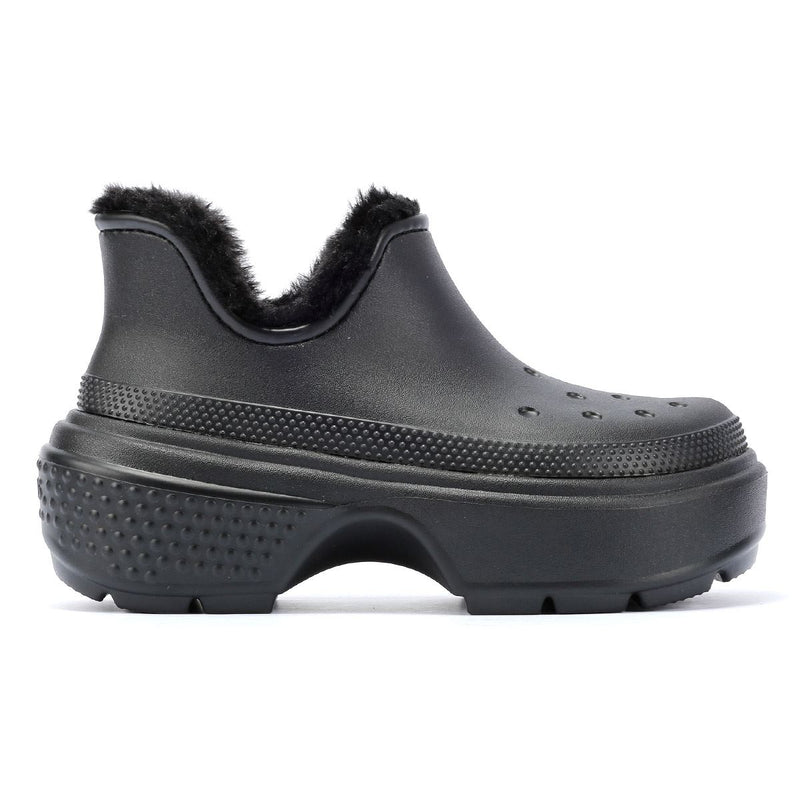 Crocs Stomp Lined Shorty Zwarte Dameslaarzen