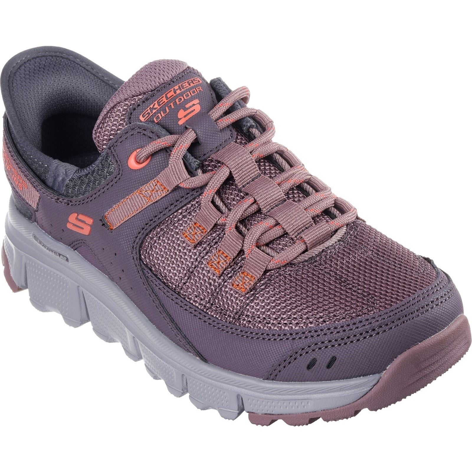 Skechers Summits AT Synthetische Wandelschoenen Voor Dames In Bordeauxrood/Multi