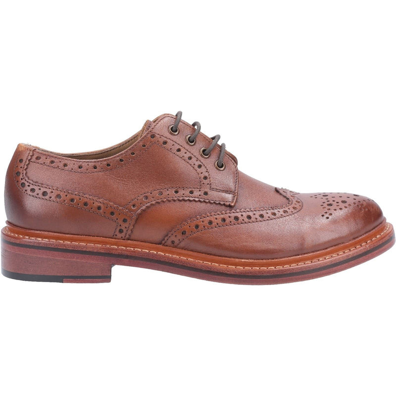 Cotswold Quenington Bruine Leren Veterschoenen Voor Heren