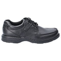 Hush Puppies Randall II Zwarte Leren Veterschoenen Voor Heren