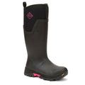 Muck Boots Arctic Ice Tall Rubberen Zwarte/Hete Roze Regenlaarzen