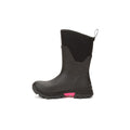 Muck Boots Arctic Ice Mid AGAT Rubberen Zwarte/Hete Roze Regenlaarzen