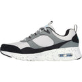 Skechers Skech-Air Court - Yatton Leren Heren Grijze/Meerkleurige Sneakers