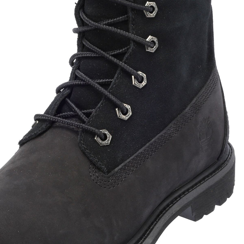 Timberland Warm Lined Waterproof Leren Dames Zwarte Laarzen