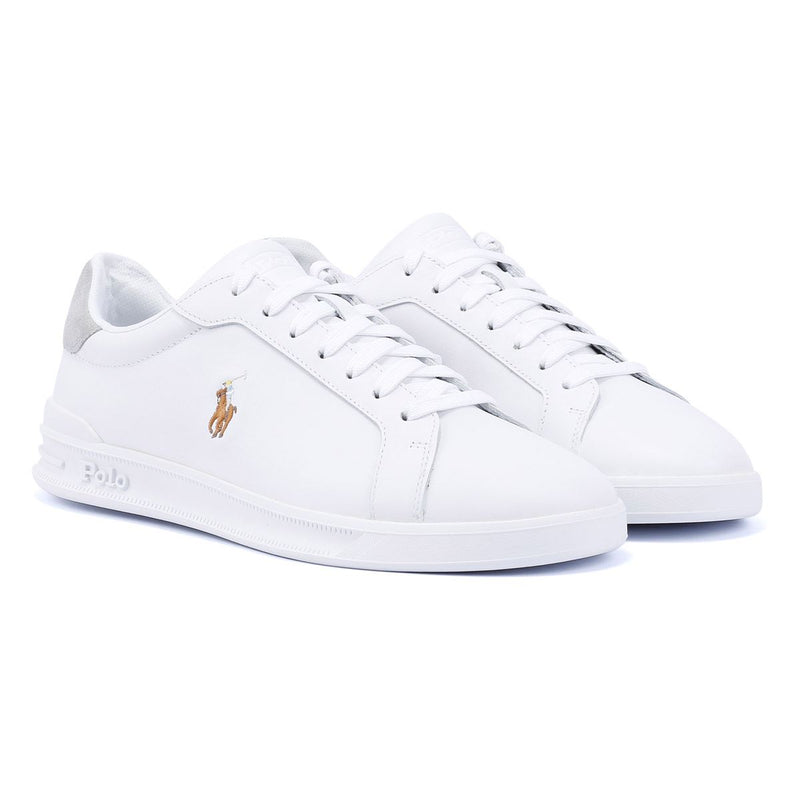 Ralph Lauren Heritage Court II Leren Witte Herensneakers