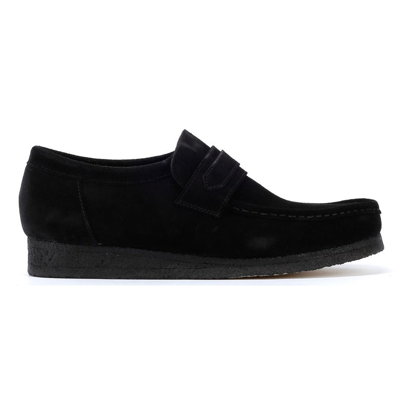 Clarks Originals Wallabee Heren Zwarte Suède Instappers