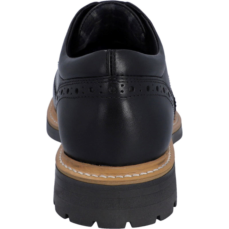 Hunter Cawdor Leren Heren Zwarte Brogues Schoenen