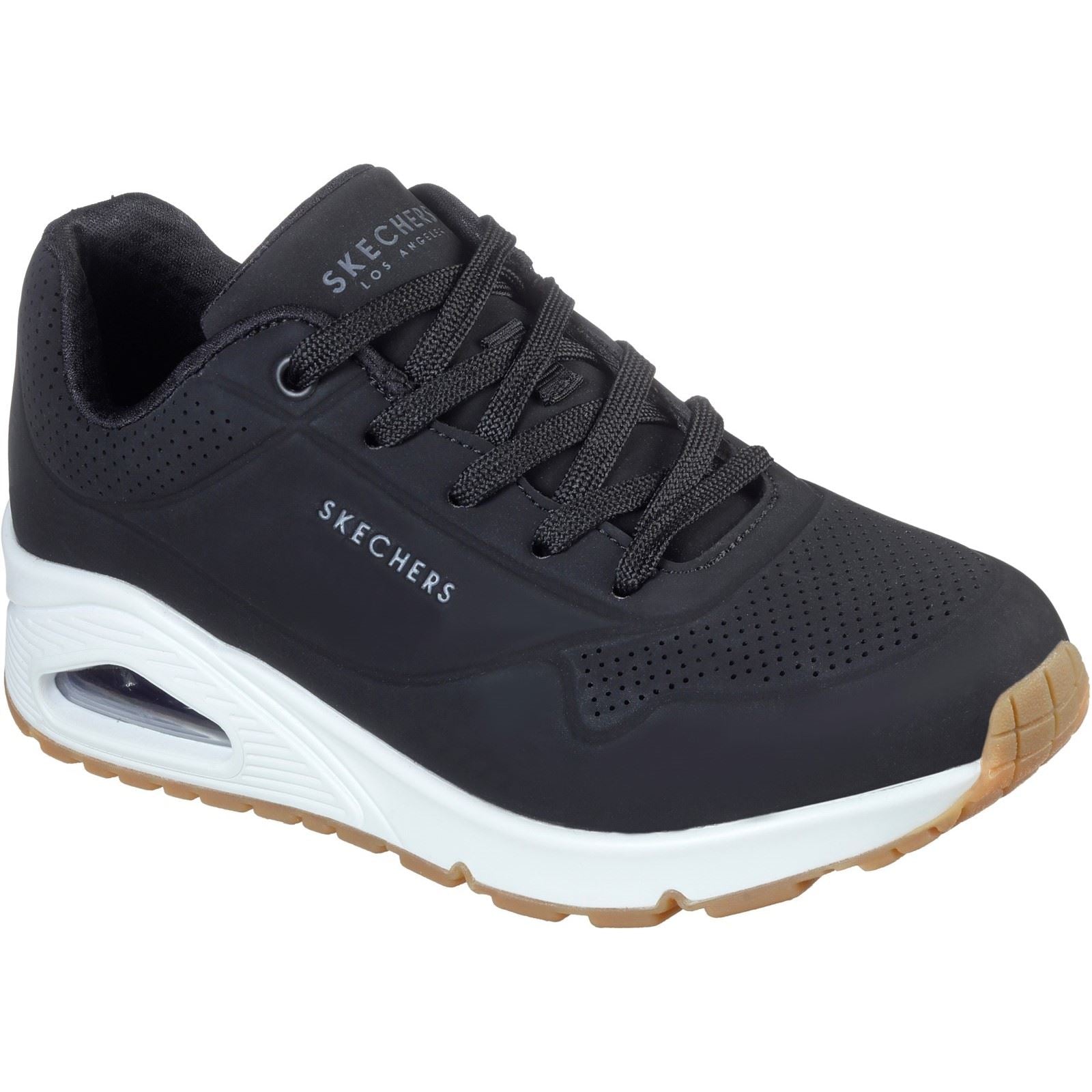 Skechers Uno Stand on Air Synthetische Damessneakers In Het Zwart