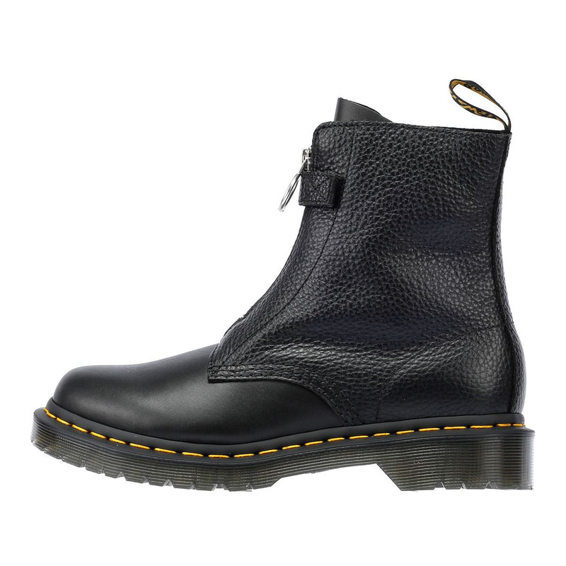 Dr. Martens 1460 Pascal Front Zip Leren Zwarte Dameslaarzen