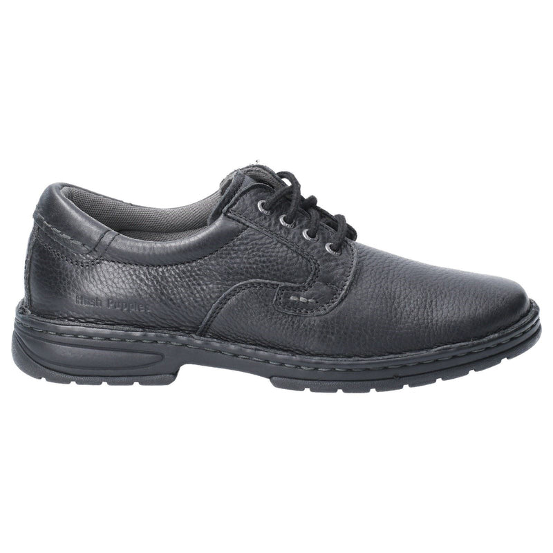 Hush Puppies Outlaw II Zwarte Leren Veterschoenen Voor Heren